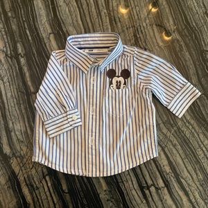 Baby Gap Disney Baby Mickey Mouse Button up